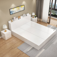现代简约板式床1.5米闪电客榻榻米床1.2米1.8米双人床高箱储物床收纳床