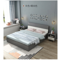 床北欧现代简约1.8米主卧双人床1.5出租房卧室经济型床榻榻米