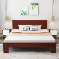 现代简约单双人床1.8米主卧1.2家用橡胶木床北欧1.5m床