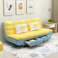 可储物折叠沙发床长1.9宽1.2米小户型双人多功能可拆洗布艺沙发床