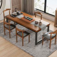茶桌椅组合一桌五椅闪电客现代简约家用阳台小茶台新中式泡茶桌大板茶桌