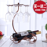 欧式创意红酒架摆件家用铁艺酒架红酒杯架倒挂葡萄酒架红酒杯架子