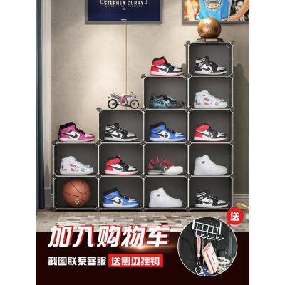 aj鞋盒收纳盒透明鞋架篮球鞋墙防氧化鞋柜收藏鞋子收纳20个装