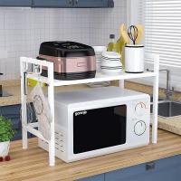 家用厨房置物架落地式多层微波炉不锈钢用品放锅烤箱调料收纳架子