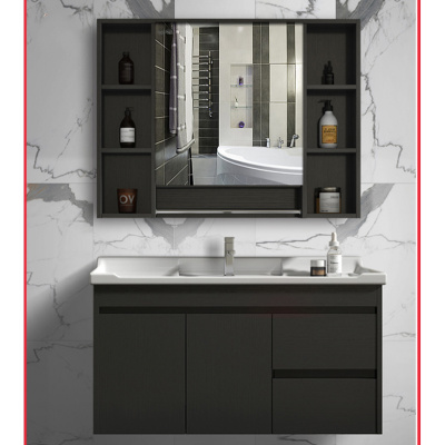 北欧智能镜浴室柜组合洗手盆洗脸盆洗漱台卫生间现代简约套装