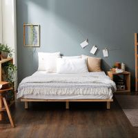 现代简约床主卧1.8米双人床1.5米单层床出租房床简易床经济型