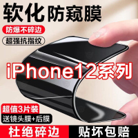 第三季(Disanji)苹果12钢化膜iPhone12promax防窥膜mini手机膜磨砂全屏防偷窥陶瓷