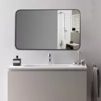 北欧式卫生间镜子化妆镜浴室镜子壁挂镜子洗手间梳妆镜子厕所镜子