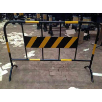 铁马围栏市政护栏道路施工安全防护栏工程移动临时隔离栏交通设施 灰色1米1.5米钢管0.6