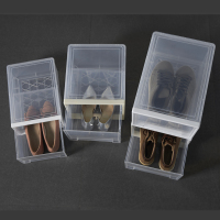 翻盖透明鞋盒鞋子收纳盒塑料抽屉式家用鞋柜收纳鞋子整理箱