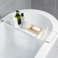 浴缸置物架北欧肥皂沐浴台儿童玩具洗澡架子伸缩沥水浴缸架 北欧绿