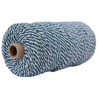 3mm彩色棉线绳diy手工编织双色包装绳编织挂毯绳绳子捆绑绳装饰绳 墨绿