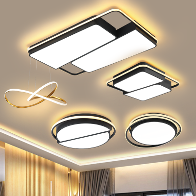 客厅灯简约现代大气2020年新款套餐组合led吸顶灯饰卧室餐厅灯具闪电客吸顶灯