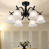 欧式美式吊灯铁艺术复古客厅卧室餐厅地中海现代简约大气吸顶灯具