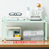 可伸缩简易书架置物架办公室桌面收纳架桌上多层书桌整理小架子
