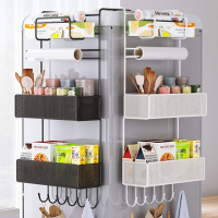 闪电客冰箱置物架侧面挂架厨房用品家用大全多层多功能保鲜膜收纳架
