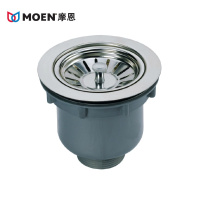 摩恩(MOEN)水落水 厨房洗菜盆落水器SB16 不锈钢提篮落水提笼 下水器 sb16提笼落水