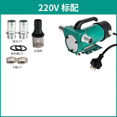 抽油泵12V24V伏小型抽油器直流加油机车载柴油机油电动全自动电瓶 220V