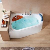 浴缸亚克力闪电客浴池冲浪按摩浴盆1.5米三角扇形成人普通浴缸品牌