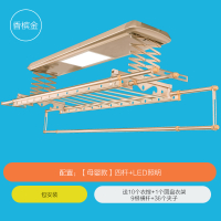 闪电客晾衣架电动家用阳台室外自动凉衣架多功能烘干智能升降自动晒衣架 [母婴款]FK-8001香槟金