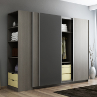 北欧衣柜推拉现代简约卧室成人2米大衣柜1.8米多功能储物衣橱