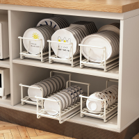 小型窄厨房置物架闪电客家用橱柜内盘子收纳架放碗碟架子碗架多功能碗架