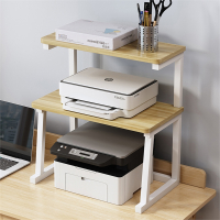 办公室打印机架桌面瓷江南打复印机置物架多功能收纳整理小型家用加高架