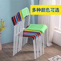 家用塑料椅子餐椅成人加厚休闲靠背椅办公椅现代简约懒人电脑椅