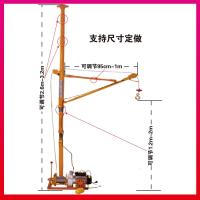 闪电客室内吊运机220V家用装修楼房小型吊车上料机起重吊机提升机卷扬机 加厚500公斤30米卧式离合器