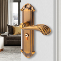 闪电客室内鹰匠新款房锁古铜美式极简约北欧锁办公室锁具