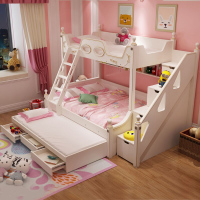 闪电客萌宝 美式上下床双层床成人现代简约男女孩高低床子母床儿童家具