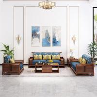 新中式闪电客沙发组合大小户型客厅现代简约多功能储物家具