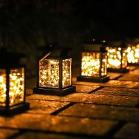 太阳能室外LED家用装饰灯闪电客户外别墅庭院灯花园景观星星灯室内