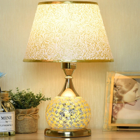 欧式台灯床头灯卧室一对轻奢半梅新款家用台灯现代简约床头柜台灯