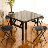 折叠桌闪电客饭桌餐桌家用简易小户型桌子四方桌出租屋可折叠摆摊小方桌