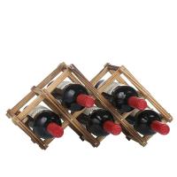 创意木酒架摆件闪电客木质红酒架葡萄酒架现代简约客厅洋酒架装饰品