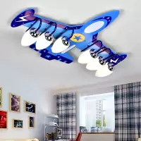 幼儿儿童灯具创意飞机卧室灯闪电客LED房间吸顶灯男孩卡通灯饰