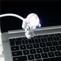 宇航员USB夜灯太空人小夜灯闪电客 创意机器人小灯键盘灯带开关
