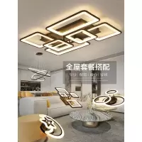 客厅灯led吸顶灯具 简约现代大气家用吊灯创意大厅灯卧室灯具套餐