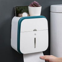 卫生间纸巾盒厕所卫生纸置物架壁挂式抽纸盒免打孔创意纸巾架