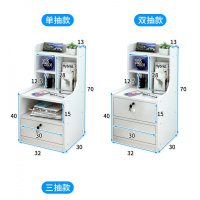 北欧床头柜简约现代收纳柜简易卧室insCIAA风床边小柜子置物架经济型