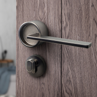 锁家用 型卧室 室内CIAA房锁卫生间厕所木把手锁具