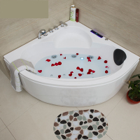 亚克力三角浴缸 CIAA小卫生间式扇形普通浴缸 按摩冲浪浴缸