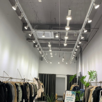 LED射灯店铺商用轨道吊杆桥架工CIAA业风框架超市桥架服装店个性创意