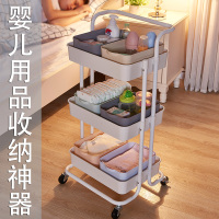 婴儿用品可移动置物架床边CIAA儿多层手推车宝宝卧室厨房收纳架子