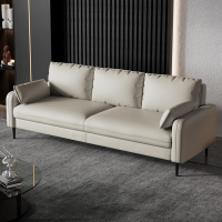 闪电客北欧小户型沙发客厅现代简约双人科技布沙发网红款美容院布艺沙发