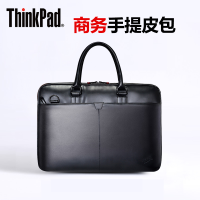 联想ThinkPad笔记本电脑包14寸15.6寸单肩包男女商务手提单肩皮质包 T300 黑色