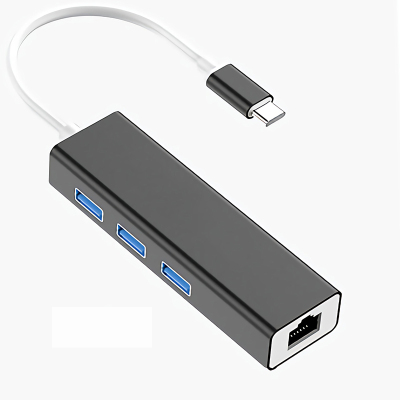 笔记本电脑通用拓展坞 type-c转usb3.0*3+千兆网口*1