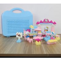 儿童手提礼盒甜品车场景拼装积木儿童创意科教玩具