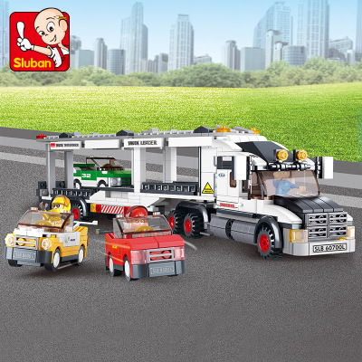 乐高城市货车卡车汽车巴士模型儿童启蒙男孩拼装积木玩具